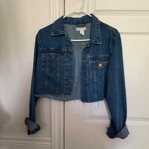 Cropped denim/jean jacket
